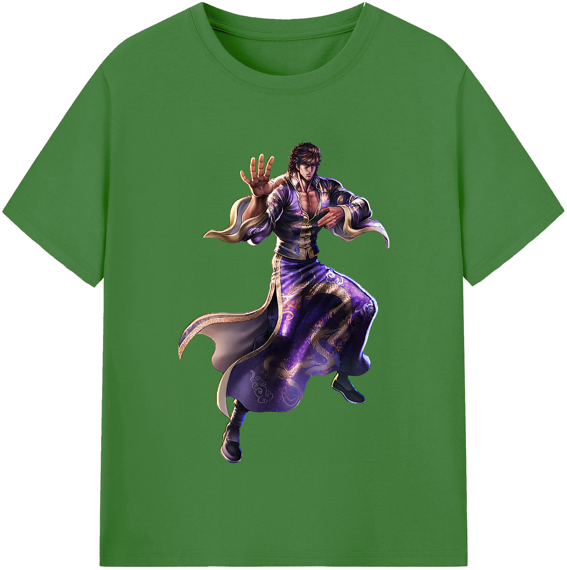 （画像用） 北斗の拳 Fist of the North Star レディースカジュアルプリントTシャツ（綿100％）